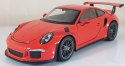 2016 PORSCHE 911 GT3 RS red MODEL METAL WELLY 1:24