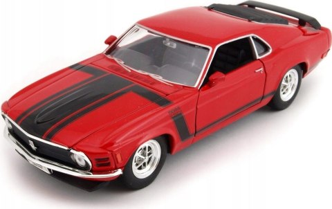 Ford MUSTANG Boss 302 1970 red model Welly 1:24