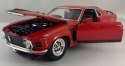 Ford MUSTANG Boss 302 1970 red model Welly 1:24