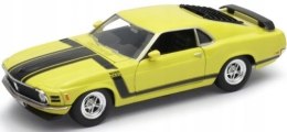 Ford MUSTANG Boss 302 1970 yellow model Welly 1:24