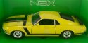 Ford MUSTANG Boss 302 1970 yellow model Welly 1:24