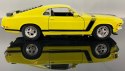 Ford MUSTANG Boss 302 1970 yellow model Welly 1:24