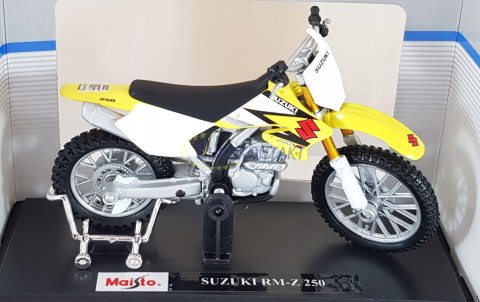 Suzuki RM-Z 250 z podstawką 1:18 Maisto Suzuki RM-Z 250 z podstawką 1:18 Maisto