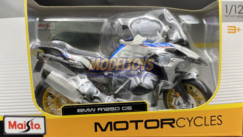 BMW R 1250 GS motocykl model 1:12 Maisto 31101 BMW R 1250 GS motocykl model 1:12 Maisto 31101