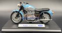 TRIUMPH Bonneville 2002 blue model 1:18 Welly