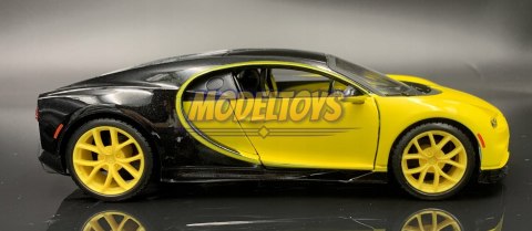 BUGATTI Chiron yellow 1:24 model Maisto 31514 BUGATTI Chiron yellow 1:24 model Maisto 31514