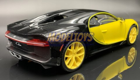 BUGATTI Chiron yellow 1:24 model Maisto 31514 BUGATTI Chiron yellow 1:24 model Maisto 31514