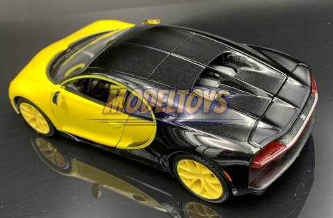 BUGATTI Chiron yellow 1:24 model Maisto 31514 BUGATTI Chiron yellow 1:24 model Maisto 31514