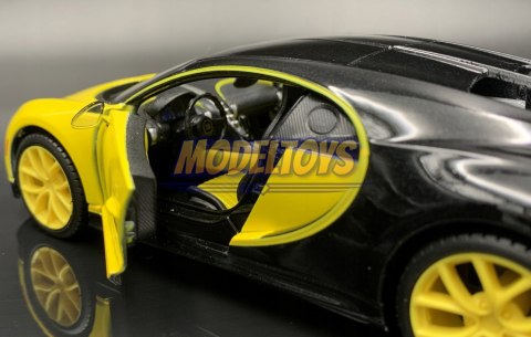 BUGATTI Chiron yellow 1:24 model Maisto 31514 BUGATTI Chiron yellow 1:24 model Maisto 31514