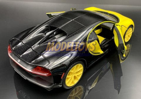 BUGATTI Chiron yellow 1:24 model Maisto 31514 BUGATTI Chiron yellow 1:24 model Maisto 31514