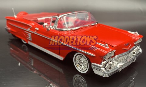 Chevrolet Impala 1958 red 1:24 Motormax 73267 Chevrolet Impala 1958 red 1:24 Motormax 73267