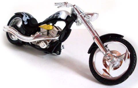 Chopper Iron CUSTOM black white 1:18 Motormax Chopper Iron CUSTOM black white 1:18 Motormax