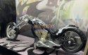 Chopper Iron CUSTOM black white 1:18 Motormax