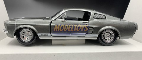 Ford MUSTANG GT 1967 1:24 grey model Maisto 31260 Ford MUSTANG GT 1967 1:24 grey model Maisto 31260