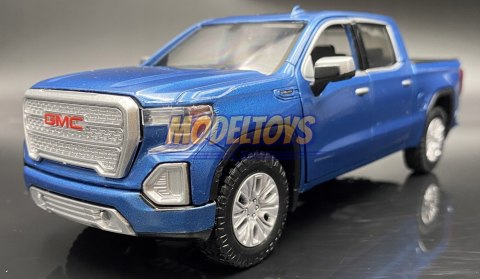 GMC Sierra Denali Crew Cab blue 1:27 Motormax 79362 GMC Sierra Denali Crew Cab blue 1:27 Motormax 79362