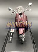 Piaggio LXV 2013 bordowy skuter 1:18 model Maisto