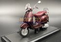 Piaggio LXV 2013 bordowy skuter 1:18 model Maisto