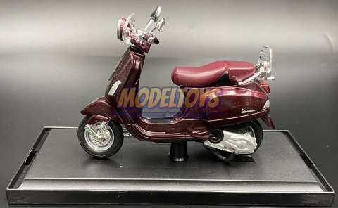 Piaggio LXV 2013 bordowy skuter 1:18 model Maisto Piaggio LXV 2013 bordowy skuter 1:18 model Maisto