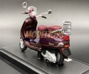 Piaggio LXV 2013 bordowy skuter 1:18 model Maisto