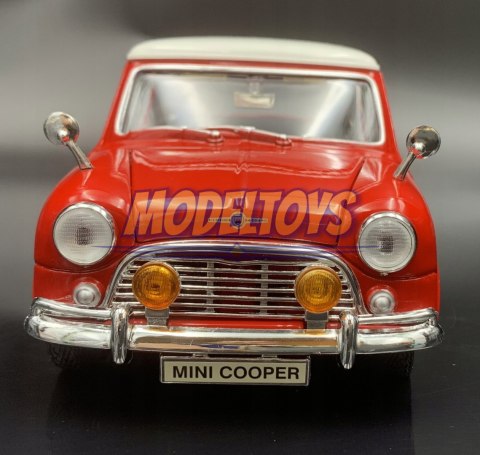 Morris Mini Cooper 1961 red 1:18 model Motormax 73113 Morris Mini Cooper 1961 red 1:18 model Motormax 73113