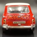 Morris Mini Cooper 1961 red 1:18 model Motormax 73113