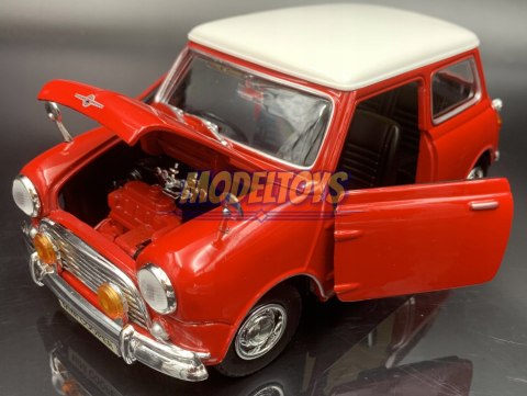 Morris Mini Cooper 1961 red 1:18 model Motormax 73113 Morris Mini Cooper 1961 red 1:18 model Motormax 73113
