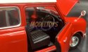 Morris Mini Cooper 1961 red 1:18 model Motormax 73113