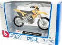 SUZUKI RM-Z450 motocykl model 1:18 Bburago