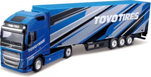 VOLVO FH16 ciągnik naczepa Toyo Tires Bburago 1:43