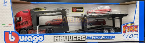 VOLVO FH16 laweta lora Land Rover LRX Bburago 1:43 VOLVO FH16 laweta lora Land Rover LRX Bburago 1:43