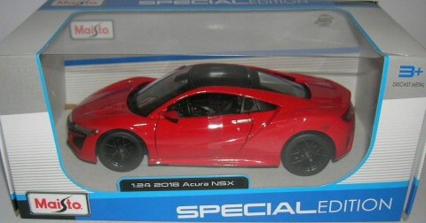 ACURA NSX 2018 1:24 red model Maisto 31234 ACURA NSX 2018 1:24 red model Maisto 31234