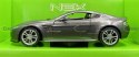 Aston Martin V12 Vantage grey model Welly 1:24