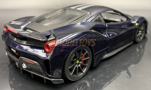 FERRARI 488 Pista blue model 1:24 Bburago 26026 FERRARI 488 Pista blue model 1:24 Bburago 26026