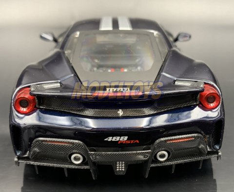 FERRARI 488 Pista blue model 1:24 Bburago 26026 FERRARI 488 Pista blue model 1:24 Bburago 26026