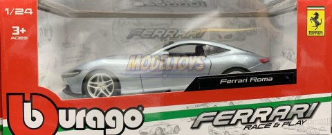FERRARI Roma silver model 1:24 Bburago 26029 FERRARI Roma silver model 1:24 Bburago 26029