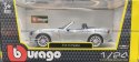 FIAT 124 Spider silver model 1:24 Bburago 21083