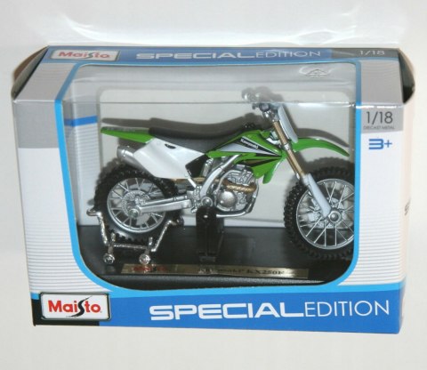 KAWASAKI KX 250F podstawka model 1:18 Maisto KAWASAKI KX 250F podstawka model 1:18 Maisto