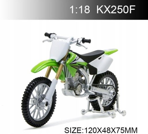 KAWASAKI KX 250F podstawka model 1:18 Maisto KAWASAKI KX 250F podstawka model 1:18 Maisto