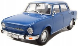 Skoda 100L blue model METAL WhiteBox 1:24