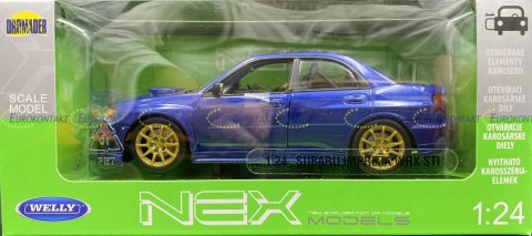 Subaru IMPREZA WRX STi model 22487 Welly 1:24 Subaru IMPREZA WRX STi model 22487 Welly 1:24