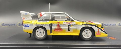 AUDI Quattro S1 1986 #6 H. Mikkola model IXO 1:24 AUDI Quattro S1 1986 #6 H. Mikkola model IXO 1:24