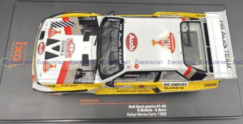AUDI Quattro S1 1986 #6 H. Mikkola model IXO 1:24 AUDI Quattro S1 1986 #6 H. Mikkola model IXO 1:24