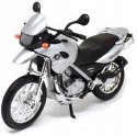 BMW F 650 GS silver motocykl model 1:18 Welly