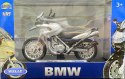 BMW F 650 GS silver motocykl model 1:18 Welly