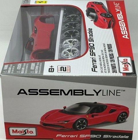 Ferrari SF90 Stradale red 1:24 do składania Maisto Ferrari SF90 Stradale red 1:24 do składania Maisto