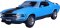 Ford MUSTANG Mach 1 1970 blue 1:18 Maisto 31453