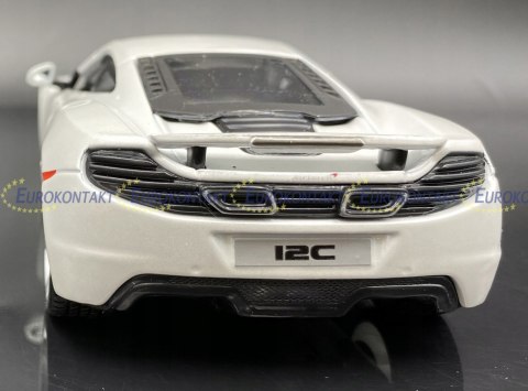 MCLAREN MP4-12C white 1:24 model Bburago 21074 MCLAREN MP4-12C white 1:24 model Bburago 21074