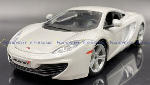 MCLAREN MP4-12C white 1:24 model Bburago 21074 MCLAREN MP4-12C white 1:24 model Bburago 21074