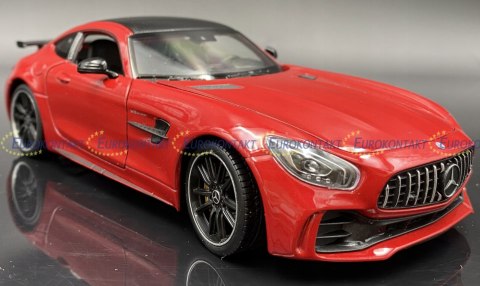MERCEDES AMG GT R red model metal WELLY 1:24 MERCEDES AMG GT R red model metal WELLY 1:24