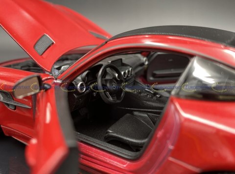 MERCEDES AMG GT R red model metal WELLY 1:24 MERCEDES AMG GT R red model metal WELLY 1:24